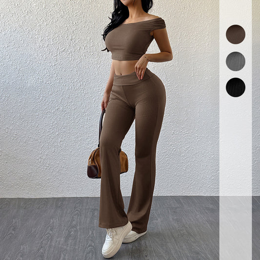 2025Summer New  All-Matching Casual Sports Simple Solid Color Close-Fitting Fashion Suit Women - Seldom Seen Styles