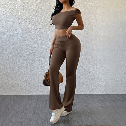 2025Summer New  All-Matching Casual Sports Simple Solid Color Close-Fitting Fashion Suit Women - Seldom Seen Styles