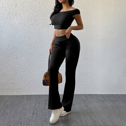 2025Summer New  All-Matching Casual Sports Simple Solid Color Close-Fitting Fashion Suit Women - Seldom Seen Styles
