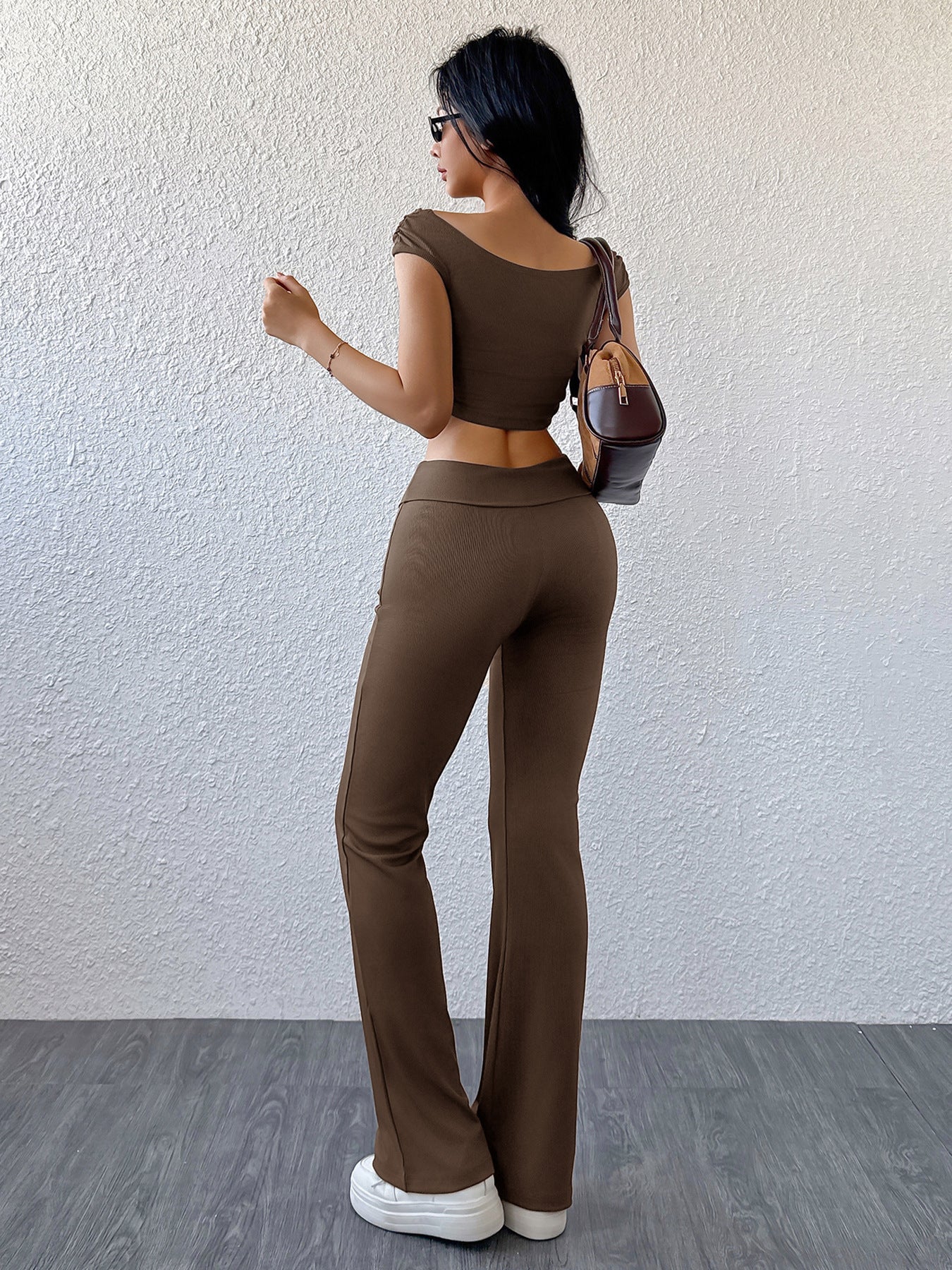 2025Summer New  All-Matching Casual Sports Simple Solid Color Close-Fitting Fashion Suit Women - Seldom Seen Styles