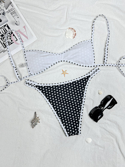 Backless Tie-Up Sexy Two-Piece Bikini Swimsuit