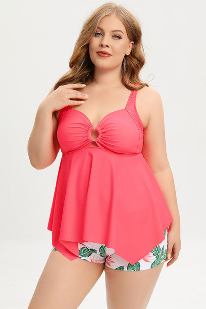 (L-5XL) Plus Size Tankini Swimsuit - Seldom Seen Styles