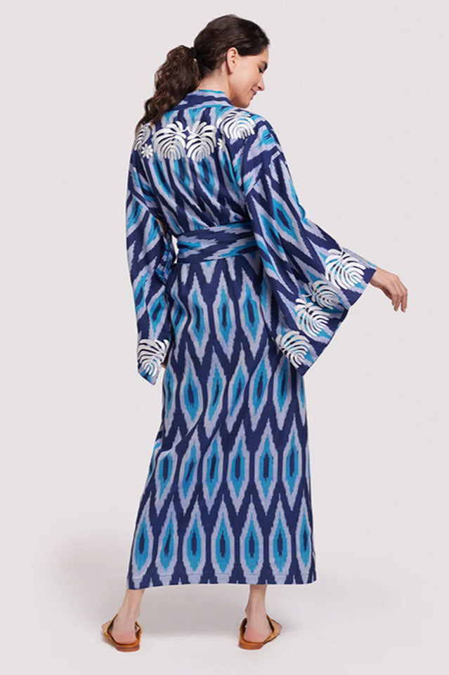 Brigitte One Of A Kind Ikat Maxi Kimono - Seldom Seen Styles