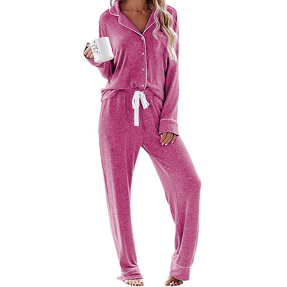Women's Pajama Sets Long Sleeve Button Down Sleepwear Nightwear Soft Pjs Lounge Sets