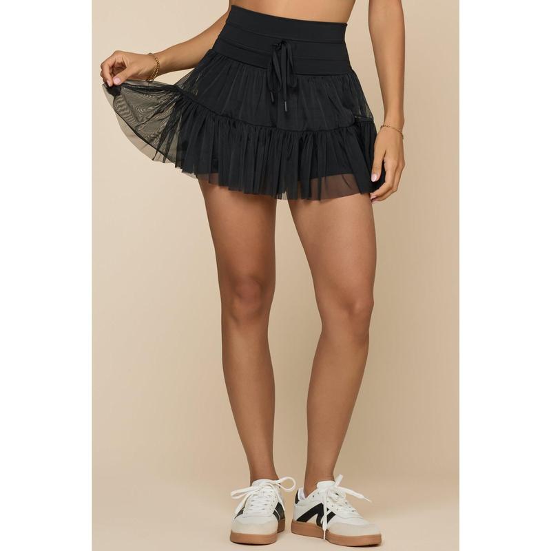 Pirouette Skort - Black - Seldom Seen Styles