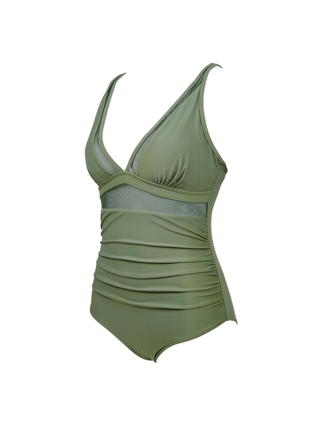 The Sculpting V-Neck Mesh Suit - Seldom Seen Styles