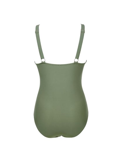 The Sculpting V-Neck Mesh Suit - Seldom Seen Styles