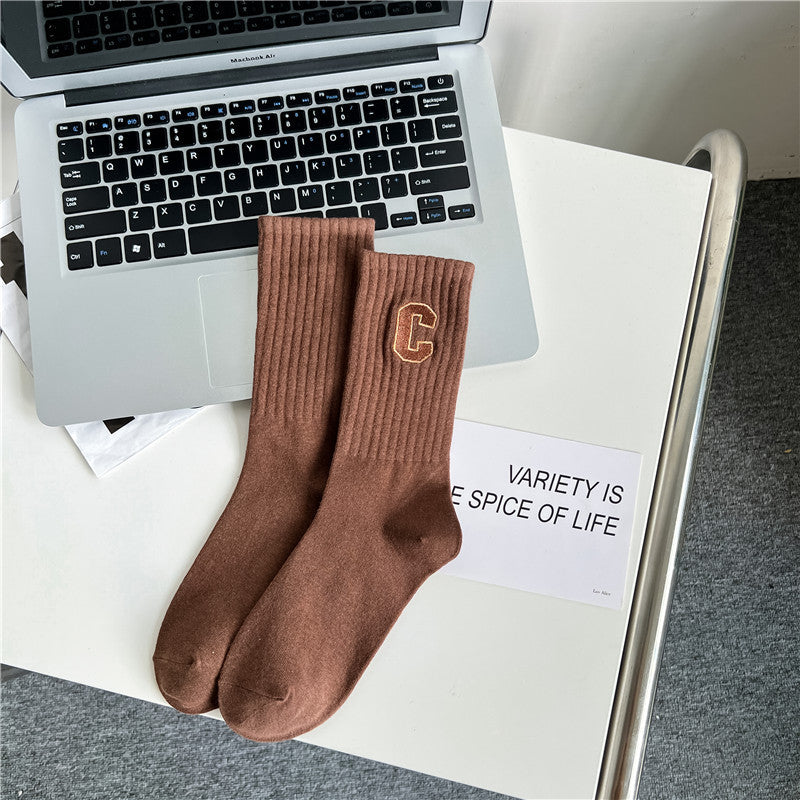 Socks women's socks autumn and winter cotton deodorant sports women's stockings - Seldom Seen Styles