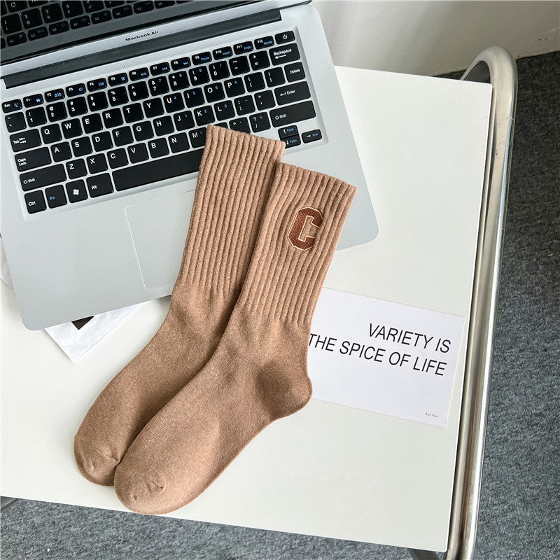 Socks women's socks autumn and winter cotton deodorant sports women's stockings - Seldom Seen Styles