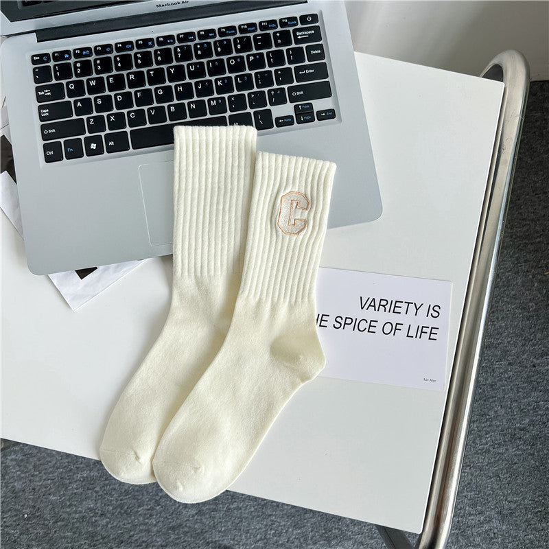 Socks women's socks autumn and winter cotton deodorant sports women's stockings - Seldom Seen Styles