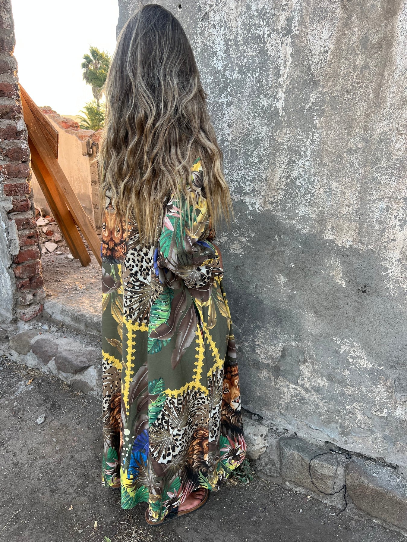 Women's Lapel Plant and Animal Print Casual Long Shirt - Seldom Seen Styles