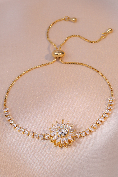 Women's Sunflower Diamond Bracelet - Seldom Seen Styles