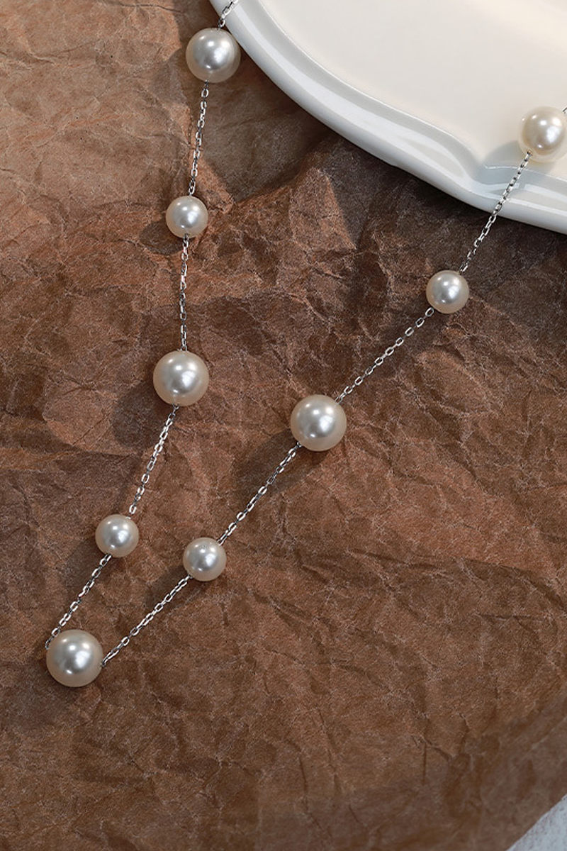 Women's Gypsophila Pearl Long Luxury Necklace - Seldom Seen Styles