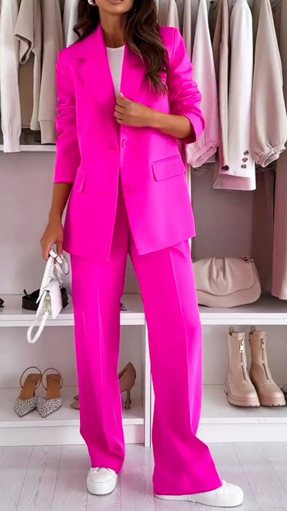 Ladies Lapel Casual Commuter Suit - Seldom Seen Styles