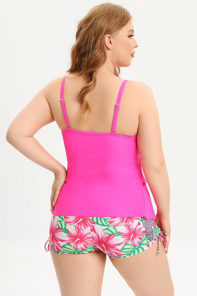 (L-5XL) Plus Size Tankini Swimsuit - Seldom Seen Styles