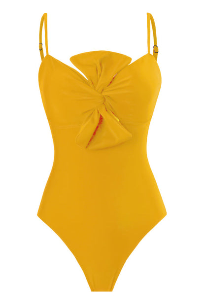 3D Bow Tie Swimsuit & Skirt Set - Seldom Seen Styles