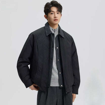 new winter men's down jacket 90 duck down two fashion trend coat lapel outdoor jacket