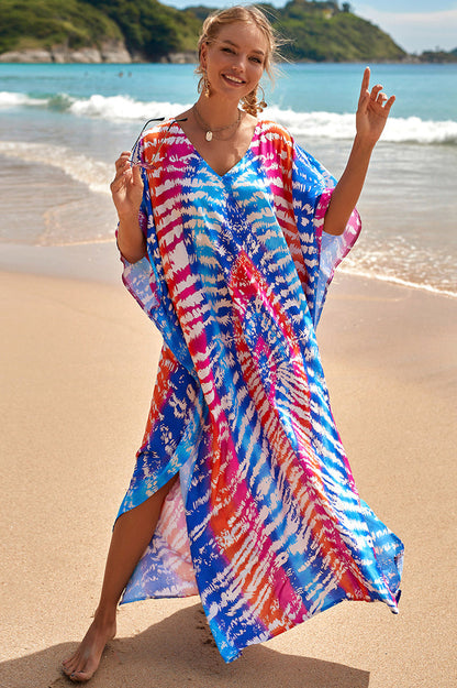 Tropical Pattern Kimono Blouse ( 29 Colors ) | Dress In Beauty