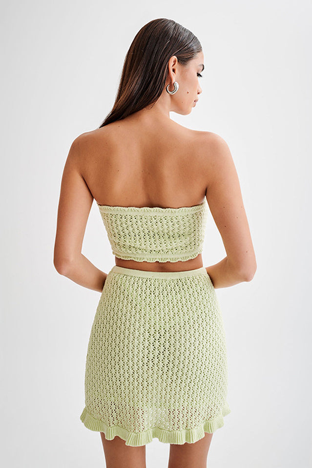 Always Say Goodbye Crochet Mini Skirt Set - Seldom Seen Styles