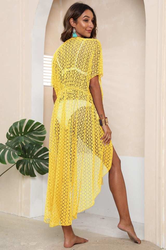 Tied Sheer Cover Up Cardigan - Seldom Seen Styles