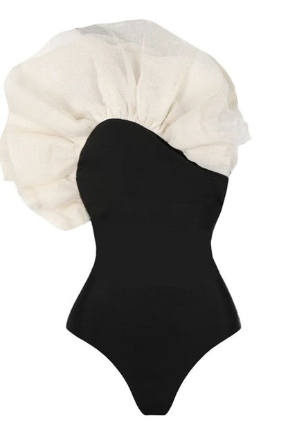 Exaggerated 3D Flower One Piece Swimsuit - Seldom Seen Styles