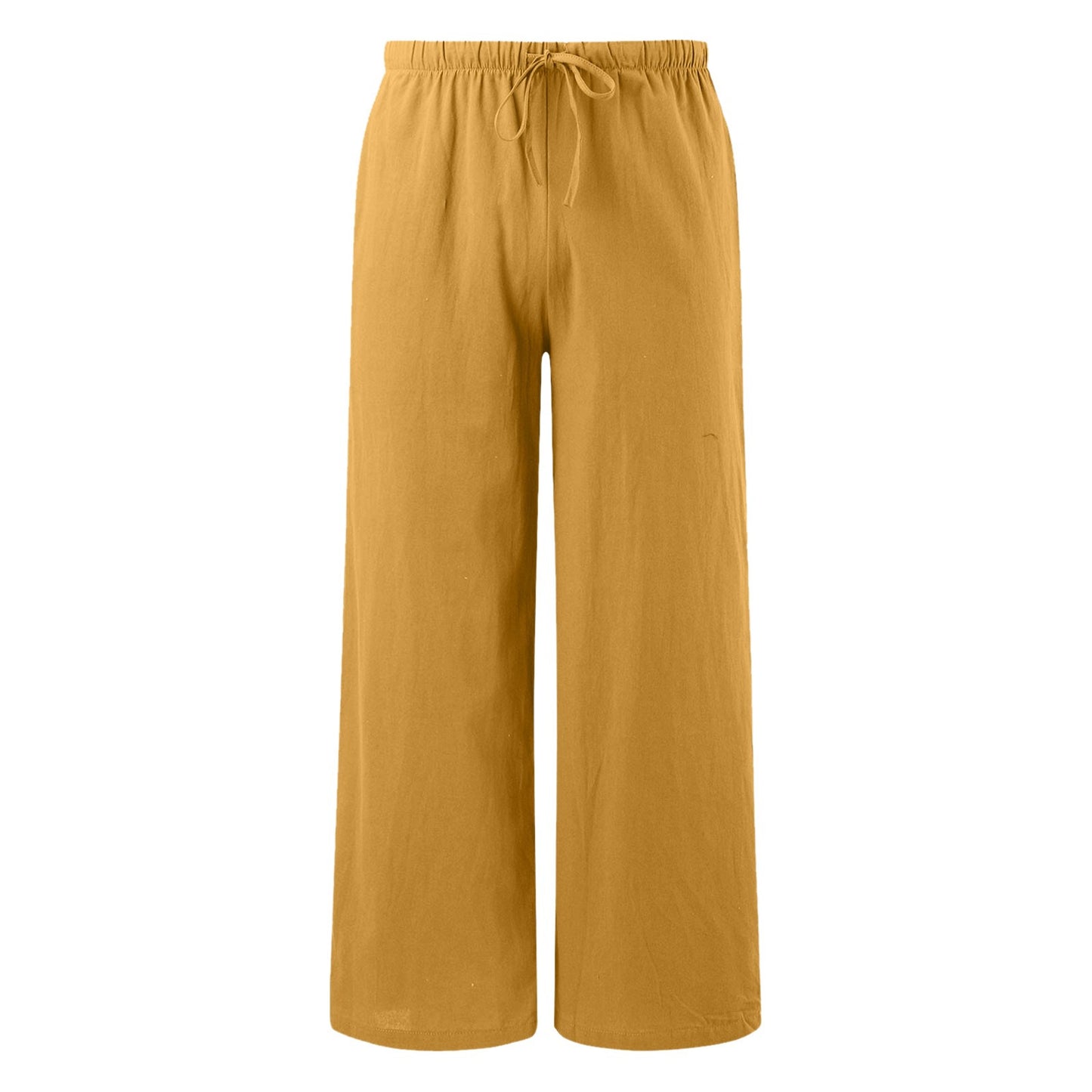 Women's Linen Summer Palazzo Pants Flowy Wide Leg Beach Pants with Pockets - Seldom Seen Styles