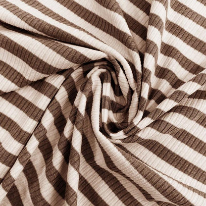 Women's Slouchy Square Neck Stripe Long Sleeve Crop Top & Low-Rise Wide Leg Trousers Co-ord, Minimalist Two Piece Outfits, Cozy Womenswear - Seldom Seen Styles