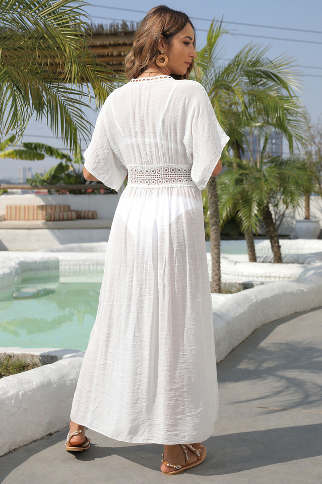 Tied Sheer Cover Up Cardigan - Seldom Seen Styles