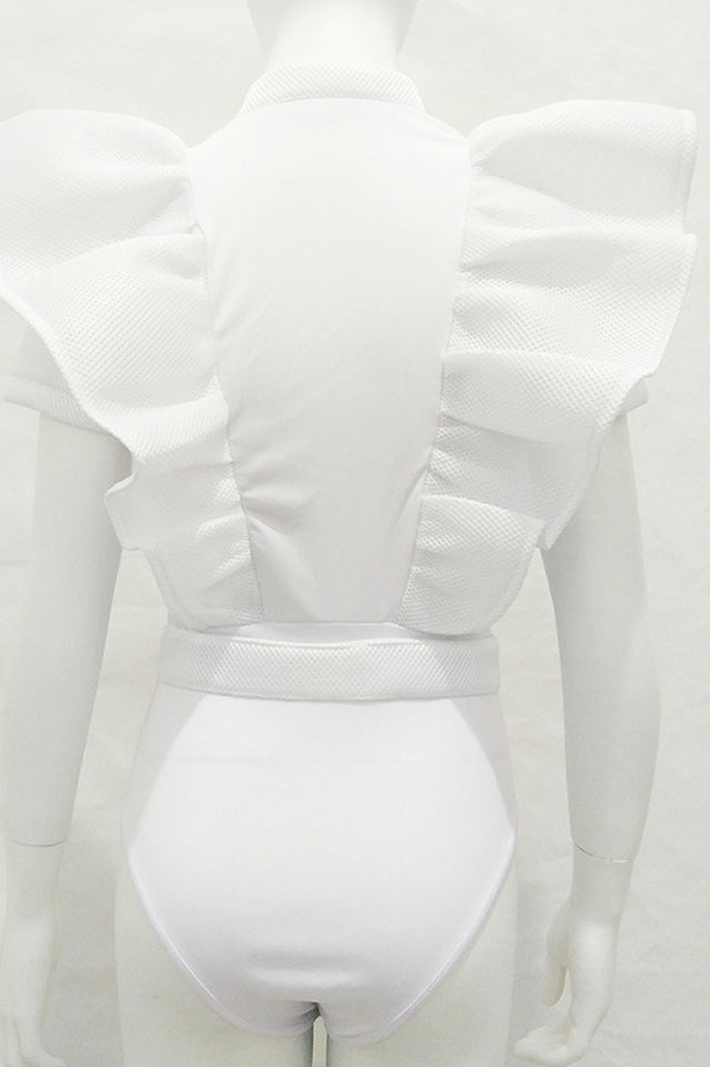 Goth Sissy Party Ruffle Bodysuit - Seldom Seen Styles