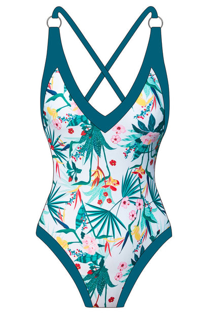 (S-XL) One Piece Swimsuit - Seldom Seen Styles