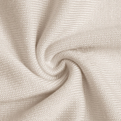 Women's Cute Aesthetic Heart Cream Sweaters Trendy Fall Pullover Crewneck Long Sleeve Soft Knitted Sweater Top