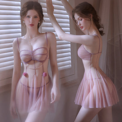 Jiumu Yade Sexy Lingerie Sexy See-through Underwire Nightdress Hot See-through Temptation Passion Nightgown Wholesale qqny - Seldom Seen Styles