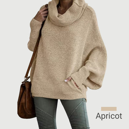 🎉50% OFF🥳Women's Batwing Cowl Neck Sweater with Pockets