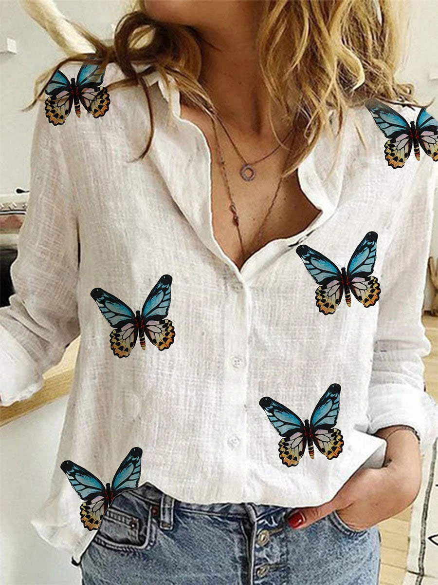 Butterfly Print Shirt