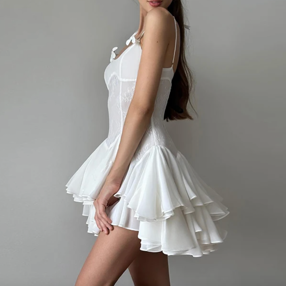 XENI RUFFLE MINI DRESS - Seldom Seen Styles