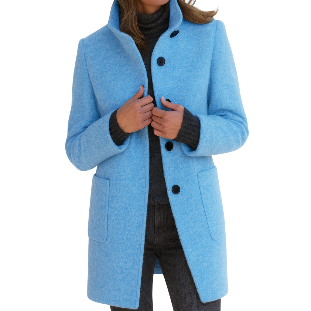 Ariella | Sleek High-Collar Coat