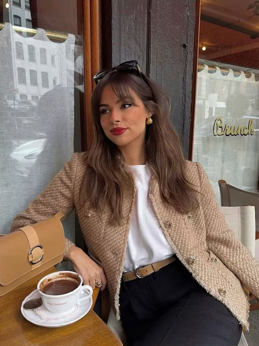 Cozy Luxe City Tweed Jacket