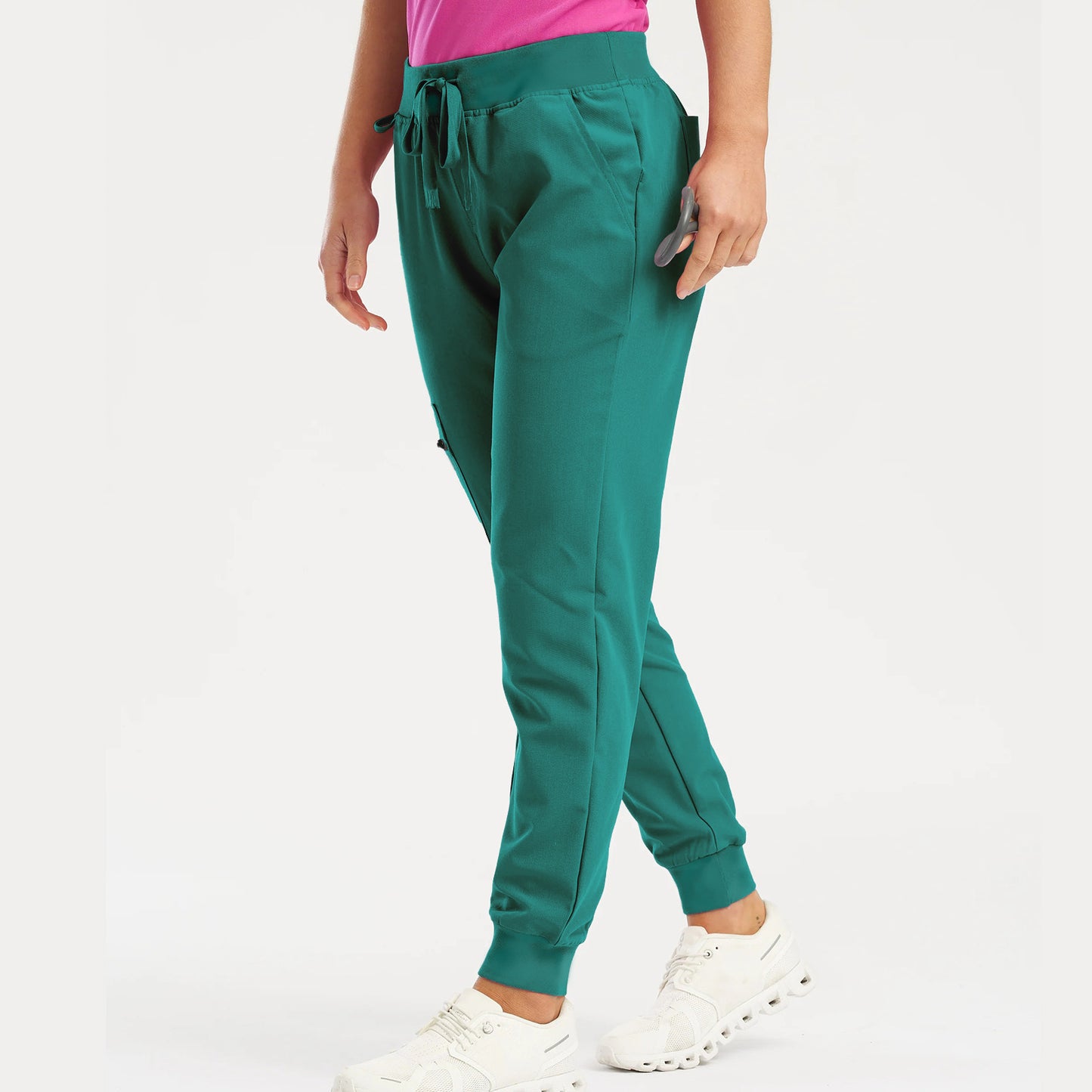 Pants for Women Jogger Scrubs Bottoms with 5 Pockets, Soft Stretch Yoga Style Joggers - Seldom Seen Styles