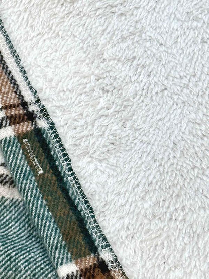 Women's Plaid / Houndstooth Print Button Front Hooded Coat, Casual Longsleeves Pocket Coat for Fall & Winter, Ladies Outerwear for Daily Wear, Womenswear - Seldom Seen Styles