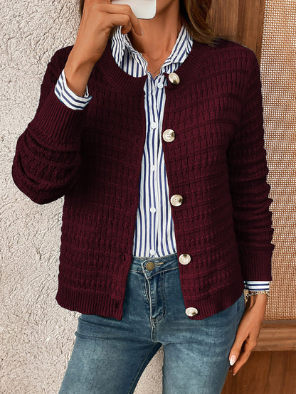 Women's Knit Cardigan Sweaters Casual Long Sleeve Open Front Button Down Trendy Jackets Outerwear