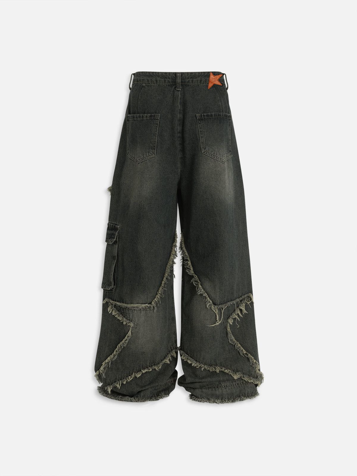 Aelfric Eden Baggy Star Patch Jeans - Seldom Seen Styles