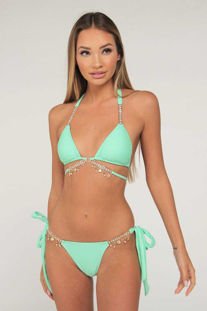 Diamond Chain Triangle Bikini Set - Seldom Seen Styles