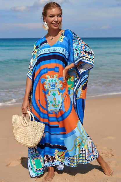 Tropical Pattern Kimono Blouse ( 29 Colors ) - Seldom Seen Styles