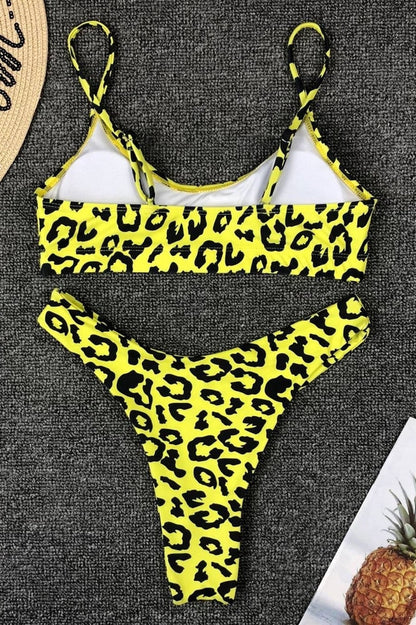 Leopard Print Bikini Set (Multicolor) - Dress In Beauty
