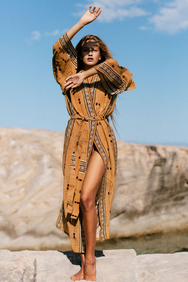 Boho Tie Dye Kimono Blouse - Seldom Seen Styles