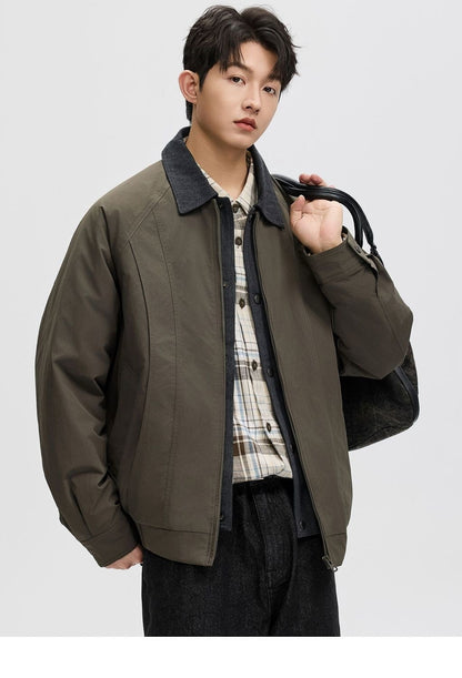 new winter men's down jacket 90 duck down two fashion trend coat lapel outdoor jacket