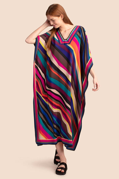 Oversize V-Neck Kaftan - Seldom Seen Styles
