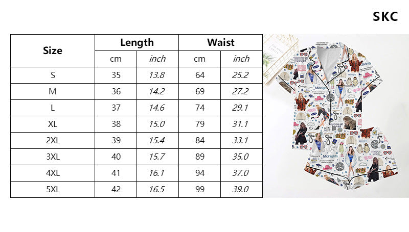 Moon Princess Sailor Guardians Wand Satin Pajama Set For Women Print Comfy Satin Sleepwear & Loungewear Pjs Printing Silky Top & Bottoms - SHESHOW