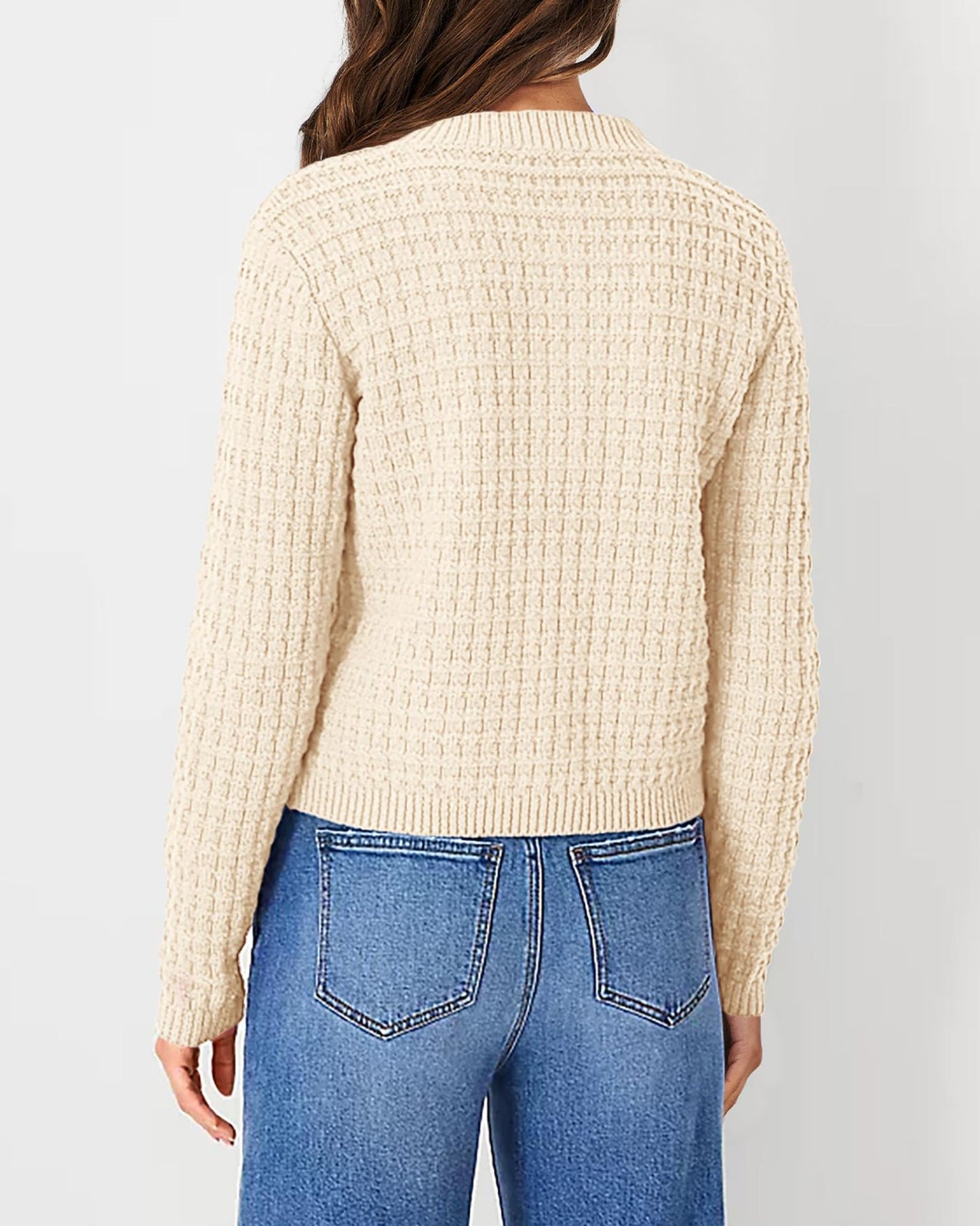 Women's Knit Cardigan Sweaters Casual Long Sleeve Open Front Button Down Trendy Jackets Outerwear