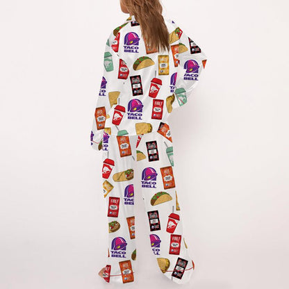 Bell Pajama Set For Women Print Comfy Satin Sleepwear & Loungewear Pjs Short Sleeve Top & Bottoms Shorts Without Pockets - SHESHOW - Seldom Seen Styles